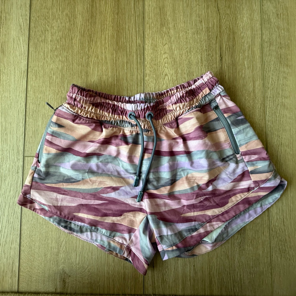 Athleta Girl Multicolor Striped Shorts